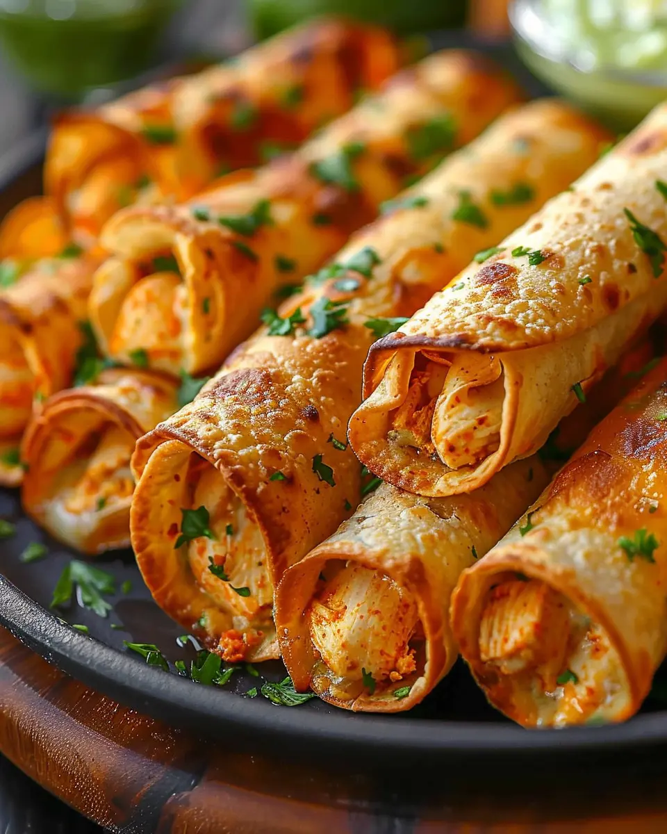 Crunchy Oven-Baked Chicken Taquitos: Easy and Delicious Recipe