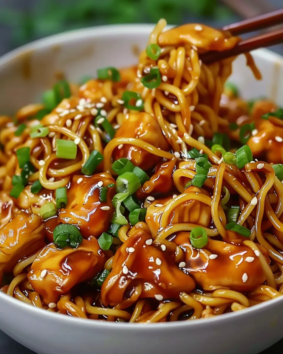 Sticky Garlic Chicken Noodles: The Best Easy Recipe for Foodies