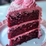 Delicious Festive Pink Velvet Cake